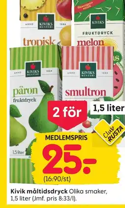 Rusta KIVIK måltidsdryck erbjuda