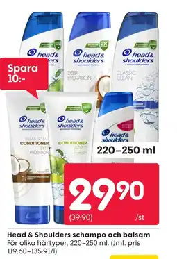 Rusta Head & Shoulders schampo och balsam erbjuda