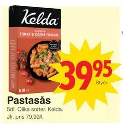Matöppet Pastasås erbjuda