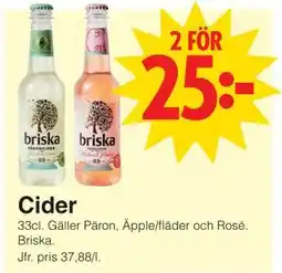 Matöppet Cider erbjuda