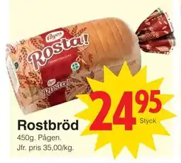 Matöppet Rostbröd erbjuda