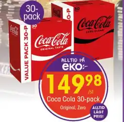 EKO Coca cola 30-pack erbjuda