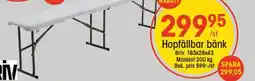 Hopfällbar bänk