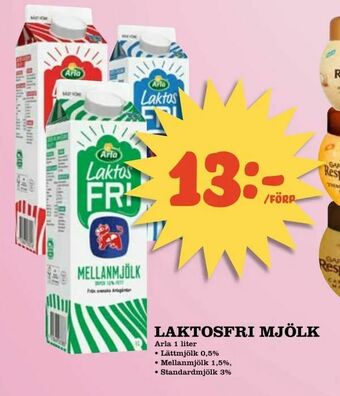 Din Mat Laktosfri mjölk erbjuda