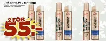 Hårspray • mousse