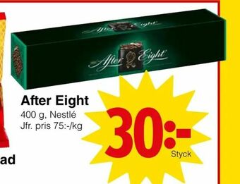 Matöppet After Eight erbjuda
