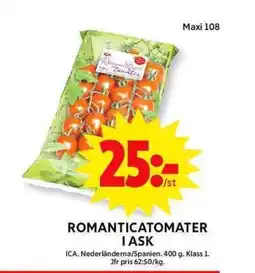 ICA Maxi ICA Romanticatomater i ask erbjuda