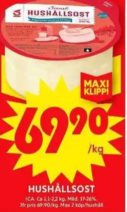 ICA Maxi Hushållsost erbjuda