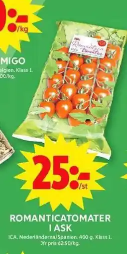 ICA Maxi ICA Romanticatomater i ask erbjuda