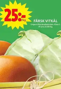 ICA Maxi Färsk vitkål erbjuda
