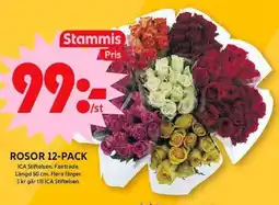 ICA Maxi Rosor 12-pack erbjuda