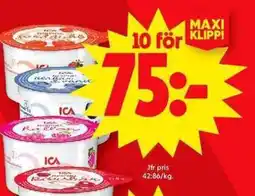 ICA Maxi ICA Ris-, mannamål erbjuda