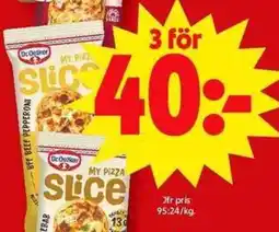 ICA Maxi DR. OETKER My pizza slice erbjuda