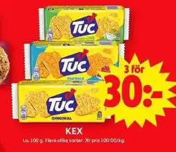 ICA Maxi TUC Kex erbjuda