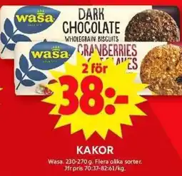 ICA Maxi WASA Kakor erbjuda