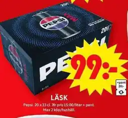 ICA Maxi PEPSI Läsk erbjuda