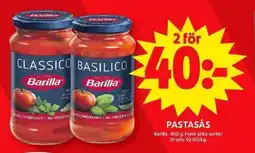 ICA Maxi BARILLA Pastasås erbjuda