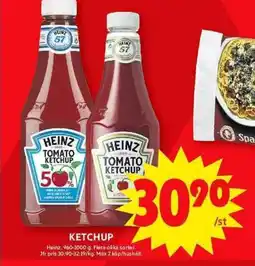 ICA Maxi HEINZ Ketchup erbjuda