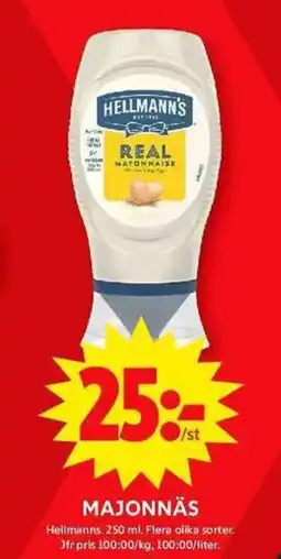 ICA Maxi HELLMANN'S Majonnäs erbjuda