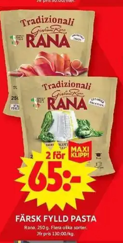 ICA Maxi RANA Färsk fylld pasta erbjuda