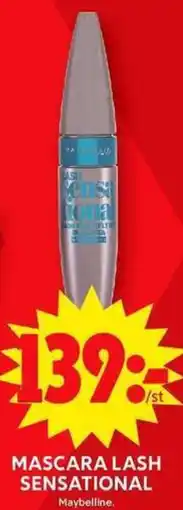 ICA Maxi MAYBELLINE Mascara lash sensational erbjuda