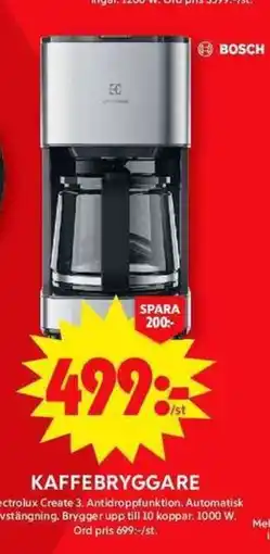 ICA Maxi BOSCH Kaffebryggare erbjuda