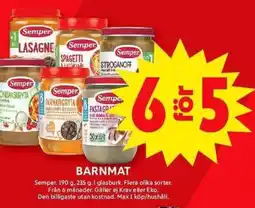 ICA Maxi SEMPER Barnmat erbjuda