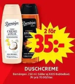 ICA Maxi Duschcreme erbjuda