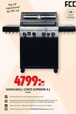 ICA Maxi FCCBBQ Gasolgrill chefs supreme 4.1 erbjuda