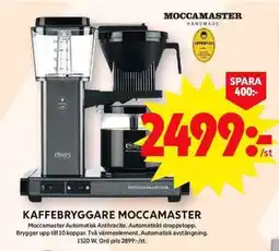 ICA Maxi Kaffebryggare moccamaster erbjuda