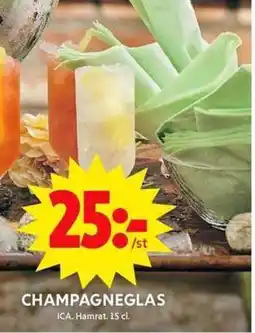 ICA Maxi Champagneglas erbjuda