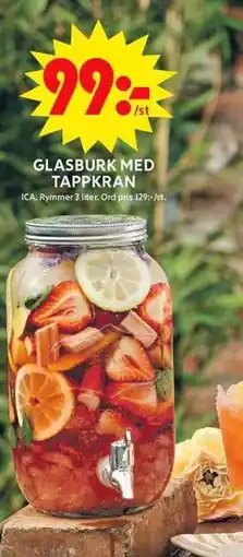 ICA Maxi Glasburk med tappkran erbjuda