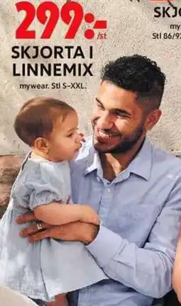 ICA Maxi Skjorta i linnemix erbjuda