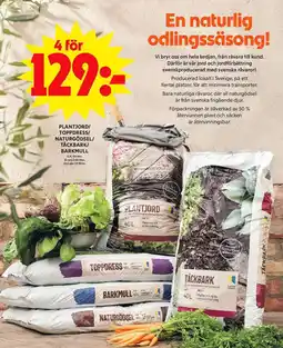ICA Maxi Plantjord toppdress/ naturgödsel/ täckbark/ barkmull erbjuda