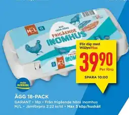 Willys GARANT Ägg 18-pack erbjuda