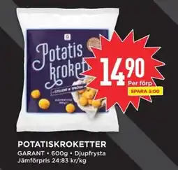 Willys GARANT Potatiskroketter erbjuda