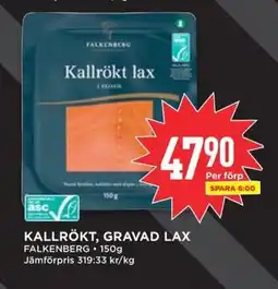 Willys Kallrökt, gravad lax erbjuda