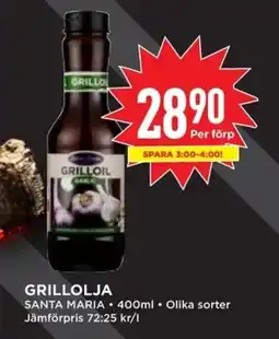 Willys SANTA MARIA Grillolja erbjuda