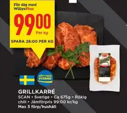 Willys SCAN Grillkarré erbjuda