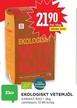 Willys GARANT EKO Ekologiskt vetemjöl erbjuda
