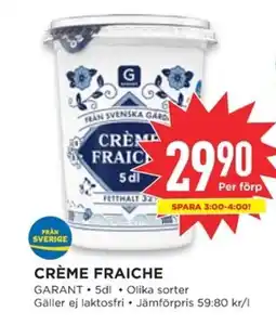 Willys GARANT Crème fraiche erbjuda