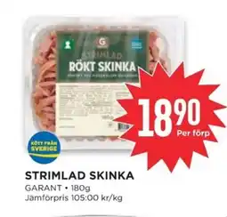 Willys GARANT Strimlad skinka erbjuda