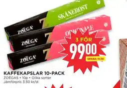 Willys ZOEGAS Kaffekapslar 10-pack erbjuda