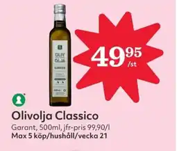 Hemköp GARANT Olivolja classico erbjuda