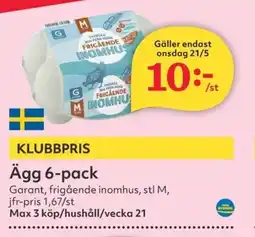 Hemköp GARANT Ägg 6-pack erbjuda