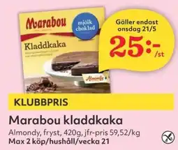 Hemköp MARABOU Kladdkaka erbjuda