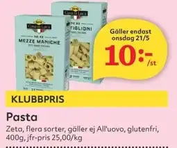 Hemköp ZETA Pasta erbjuda
