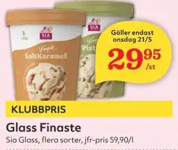 Hemköp SIA GLASS Glass finaste erbjuda
