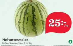 Hemköp Hel vattenmelon erbjuda