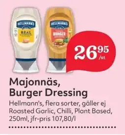 Hemköp HELLMANN'S Majonnäs, burger dressing erbjuda